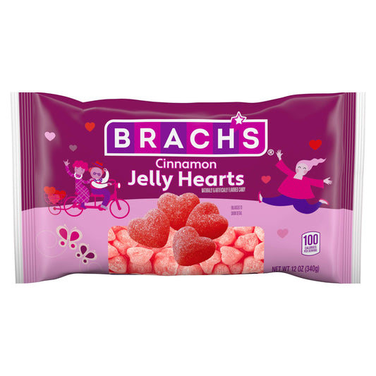 Grandpa Joe's Candy Shop - Brach's Valentine's Cinnamon Jelly Hearts, 12oz, 24ct