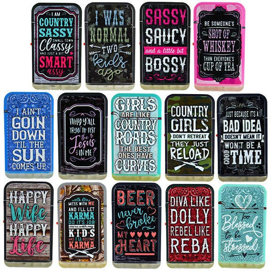 Novelty Closeout - BIG BUBBA COUNTRY GIRL DUAL TORCH LIGHTER- 15 PACK