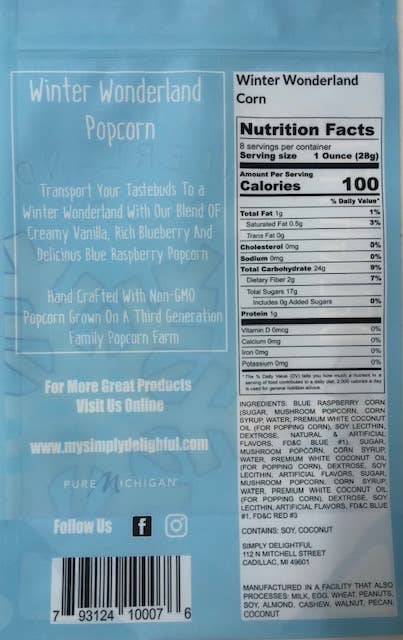 Simply Delightful - Winter Wonderland Popcorn