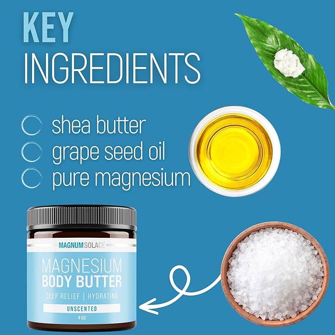 nighttime Magnesium  for Better Sleep - Unscented 4oz