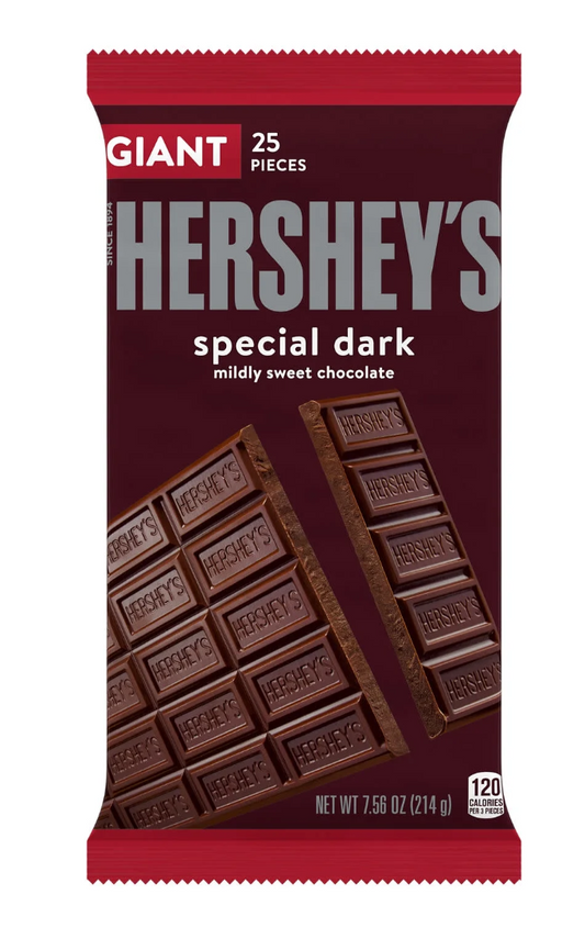 Hershey's Giant dark chocolate bar