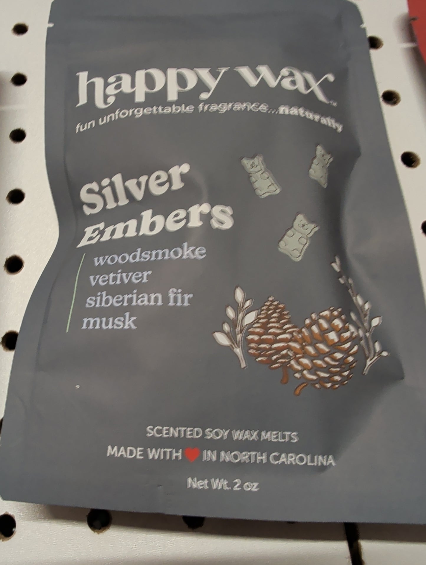 Silver embers happy wax