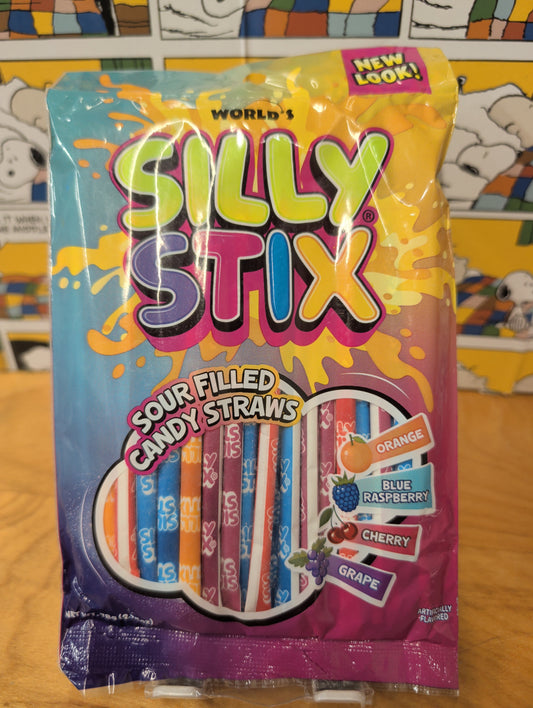 Silly Stix sour filled Candy straws