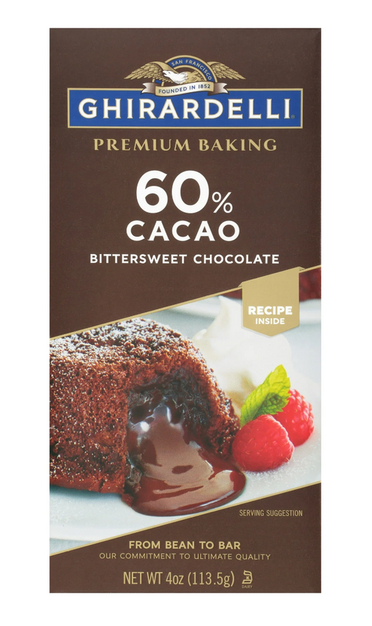 Ghiradelli 60% Bittersweet chocolate bar