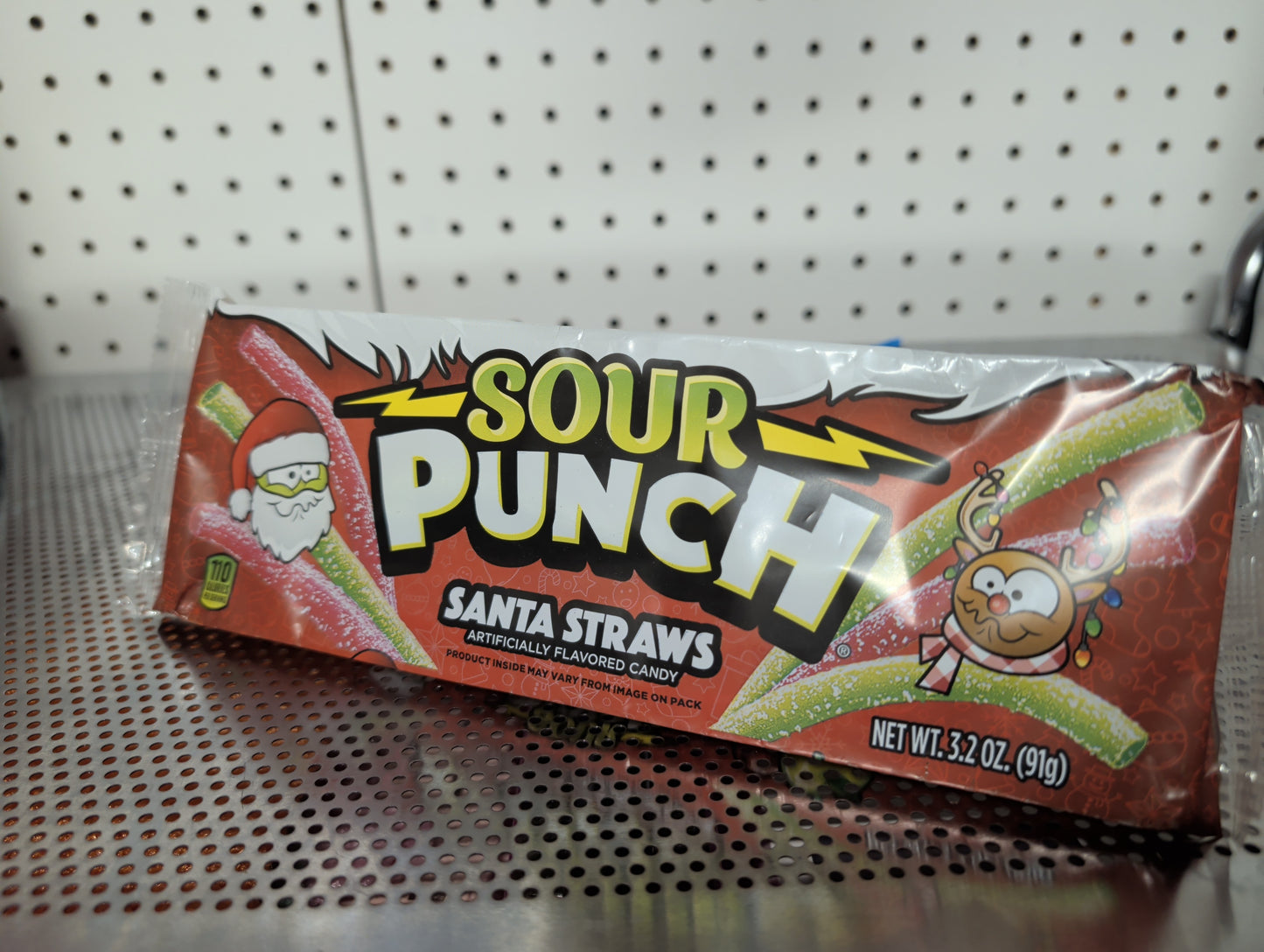 Sour Punch Santa Straws