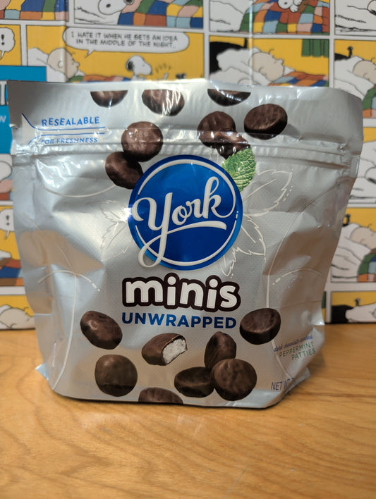 York Minis Unwrapped Dark Chocolate Peppermint Patties