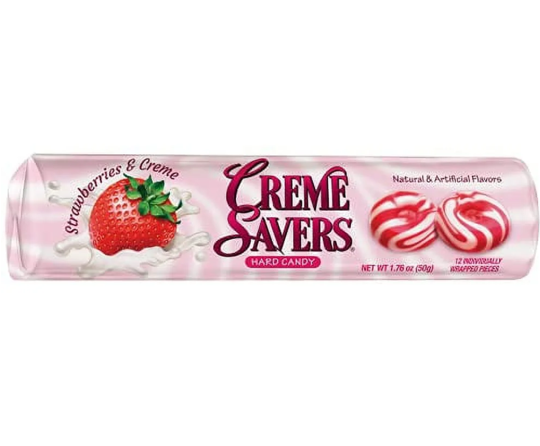 Creme Saver Strawberries & Cream Candy 1.76oz