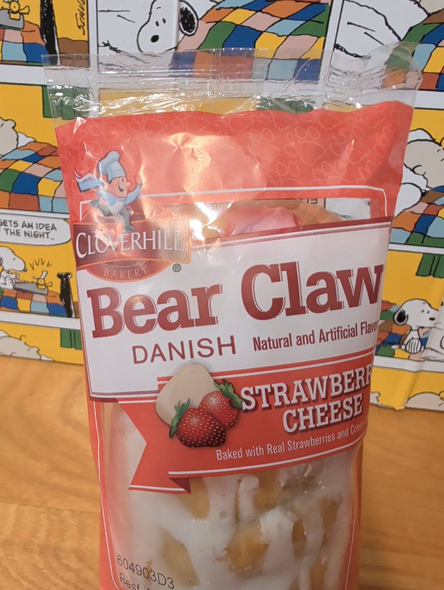 Bear claw Danish strawberry cheese