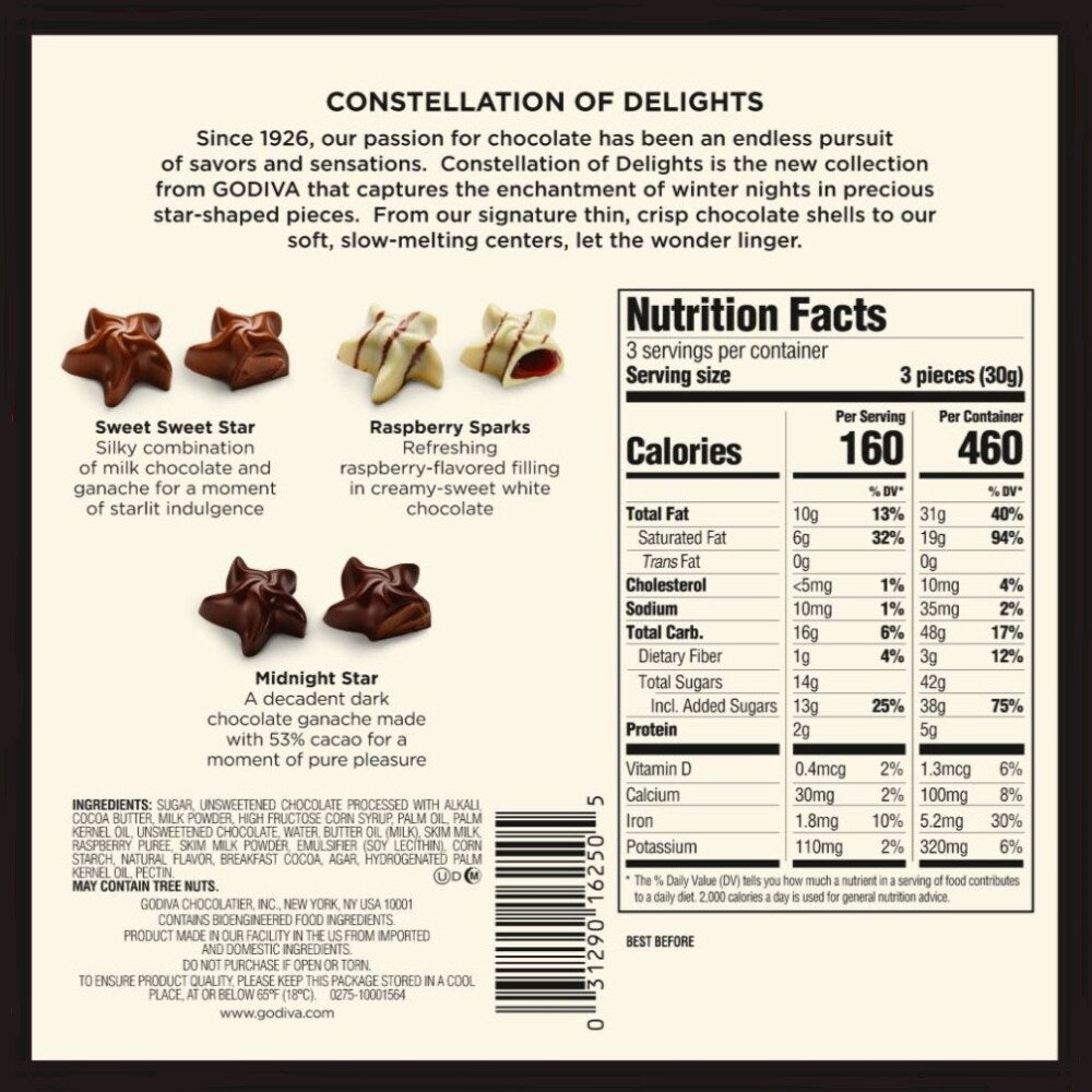 Godiva Chocolate Stars