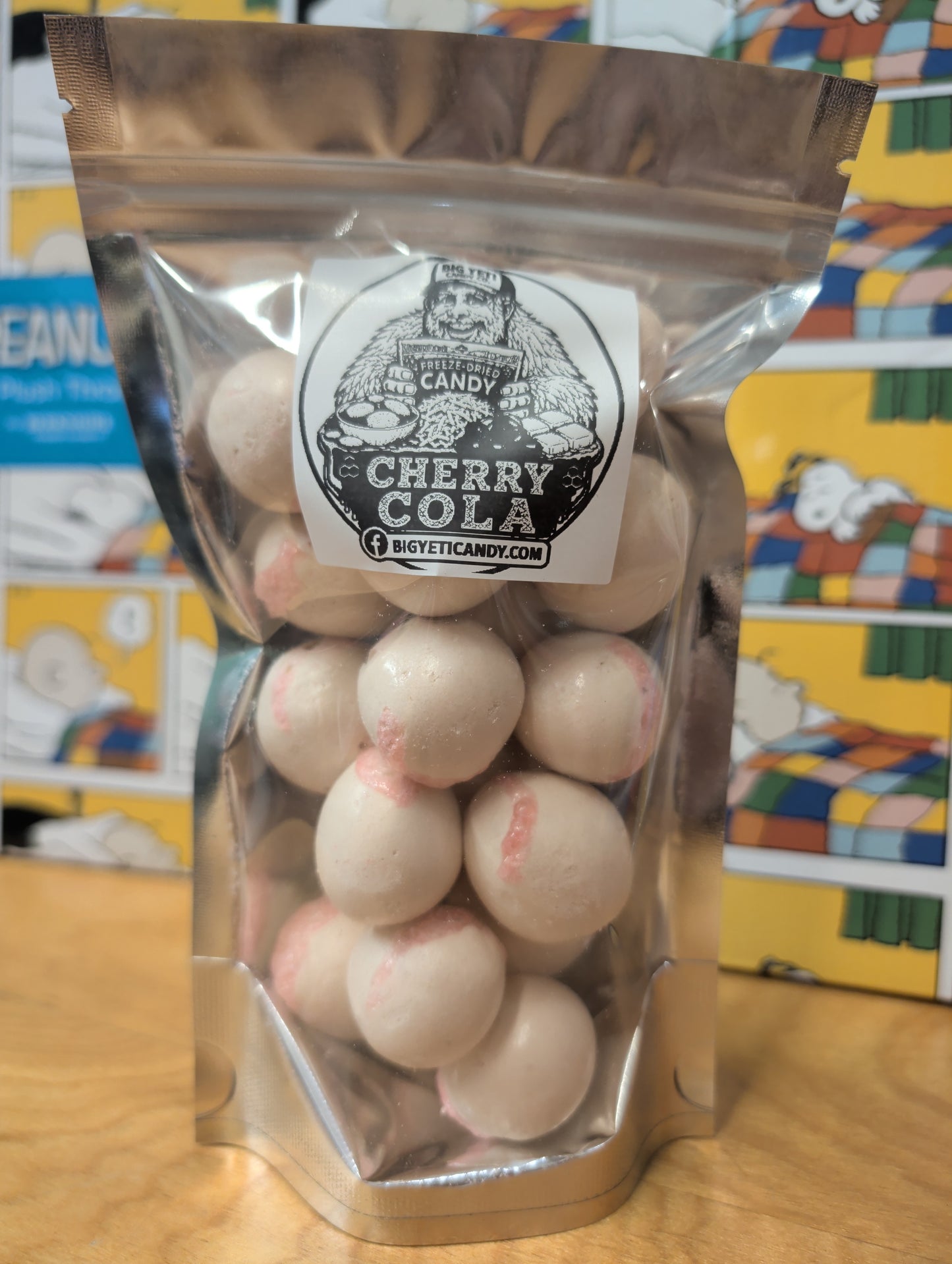 Freeze dried cherry cola