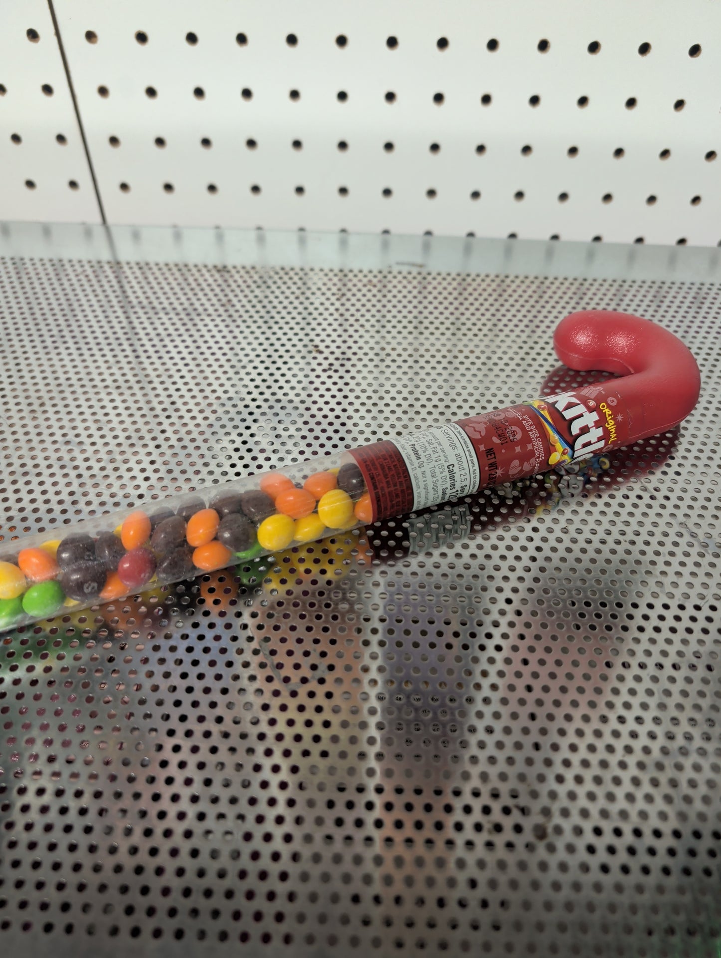 Skittles candy cane