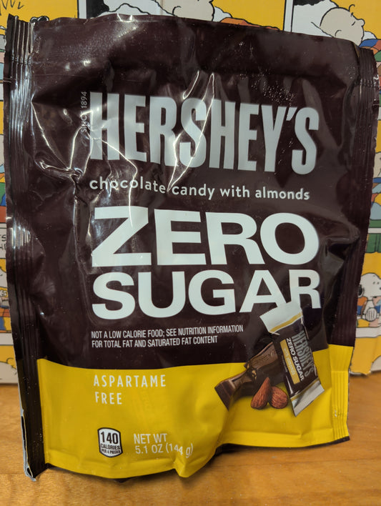 Hershey's zero sugar chocolate with almonds